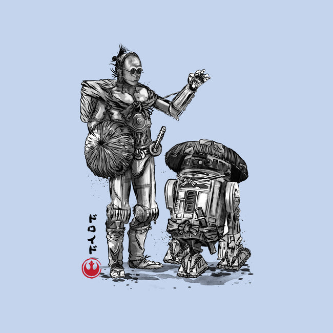 Samurai Droids Sumi-e-None-Drawstring-Bag-DrMonekers