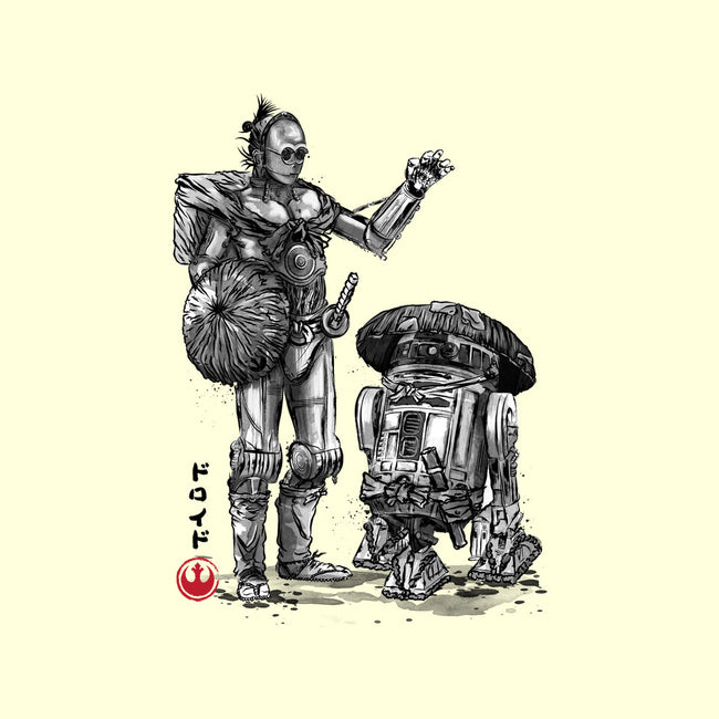 Samurai Droids Sumi-e-None-Outdoor-Rug-DrMonekers