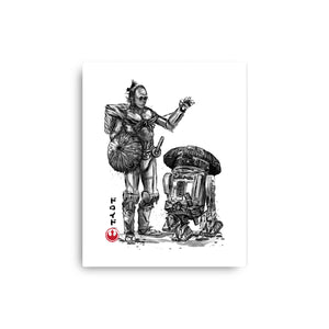 Samurai Droids Sumi-e