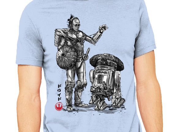 Samurai Droids Sumi-e