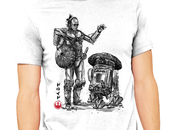 Samurai Droids Sumi-e