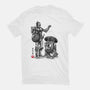 Samurai Droids Sumi-e-Unisex-Basic-Tee-DrMonekers