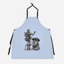 Samurai Droids Sumi-e-Unisex-Kitchen-Apron-DrMonekers