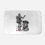 Samurai Droids Sumi-e-None-Memory Foam-Bath Mat-DrMonekers