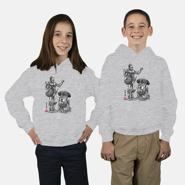 Samurai Droids Sumi-e-Youth-Pullover-Sweatshirt-DrMonekers