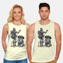Samurai Droids Sumi-e-Unisex-Basic-Tank-DrMonekers