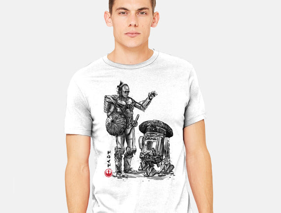 Samurai Droids Sumi-e