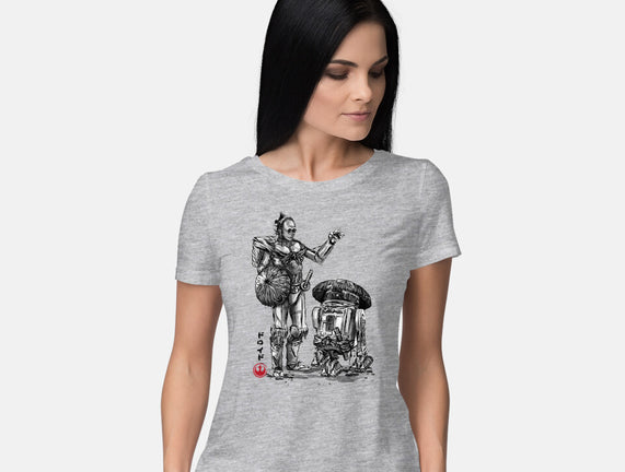 Samurai Droids Sumi-e