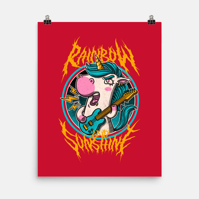 Rainbow And Sunshine-None-Matte-Poster-Studio Mootant