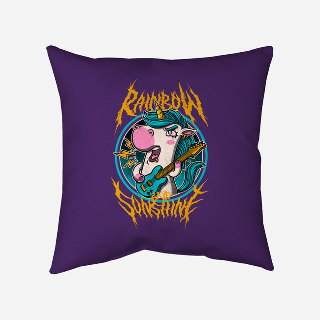 Rainbow And Sunshine-None-Removable Cover w Insert-Throw Pillow-Studio Mootant
