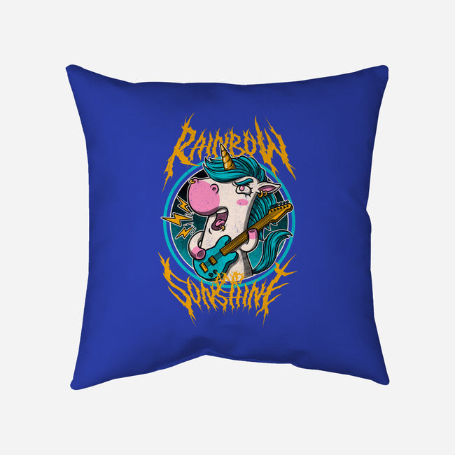 Rainbow And Sunshine-None-Removable Cover w Insert-Throw Pillow-Studio Mootant