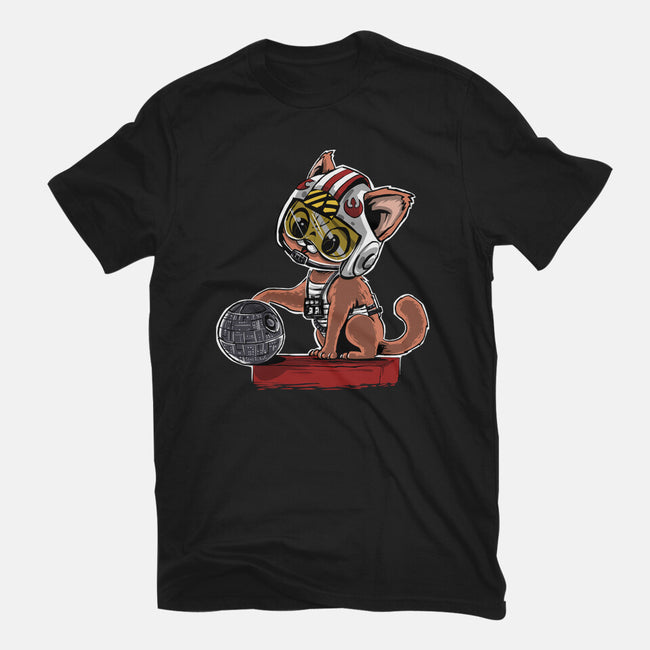 Destroying The Death Star-Womens-Fitted-Tee-zascanauta