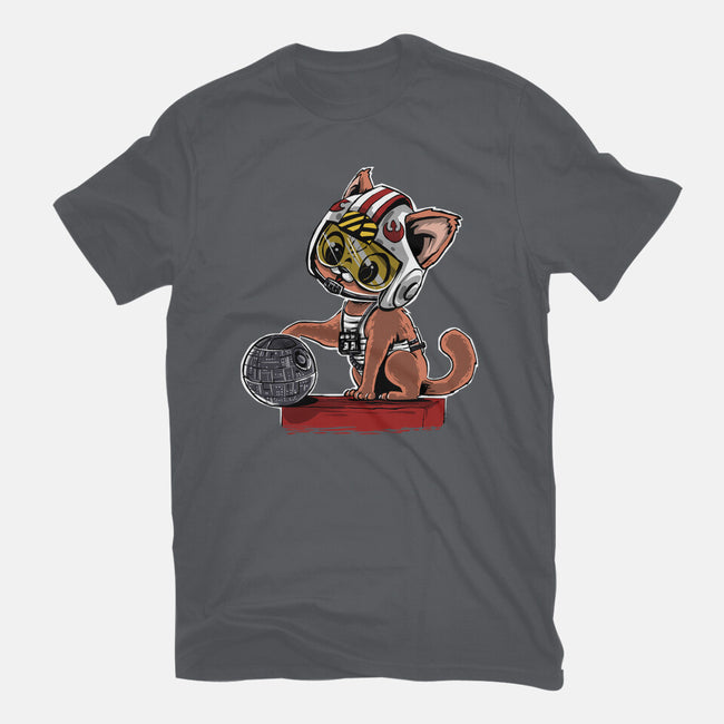 Destroying The Death Star-Unisex-Basic-Tee-zascanauta