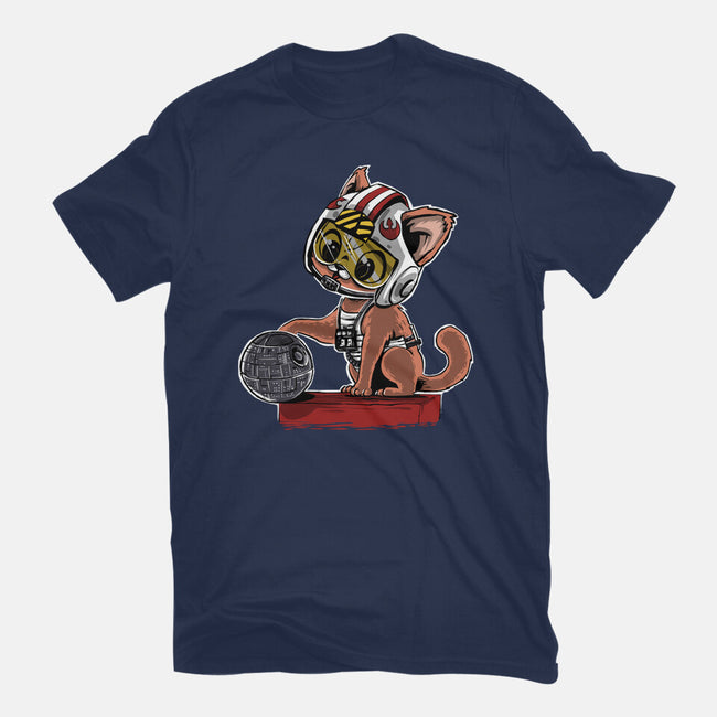Destroying The Death Star-Unisex-Basic-Tee-zascanauta