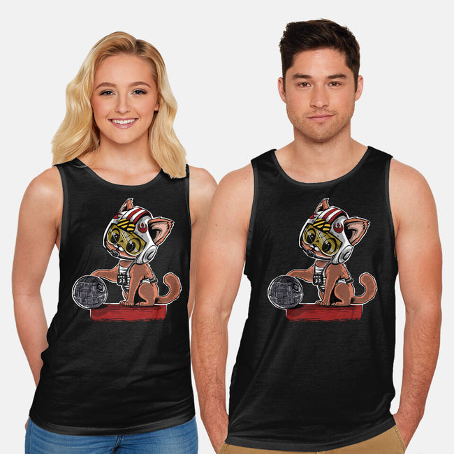 Destroying The Death Star-Unisex-Basic-Tank-zascanauta