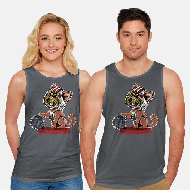 Destroying The Death Star-Unisex-Basic-Tank-zascanauta