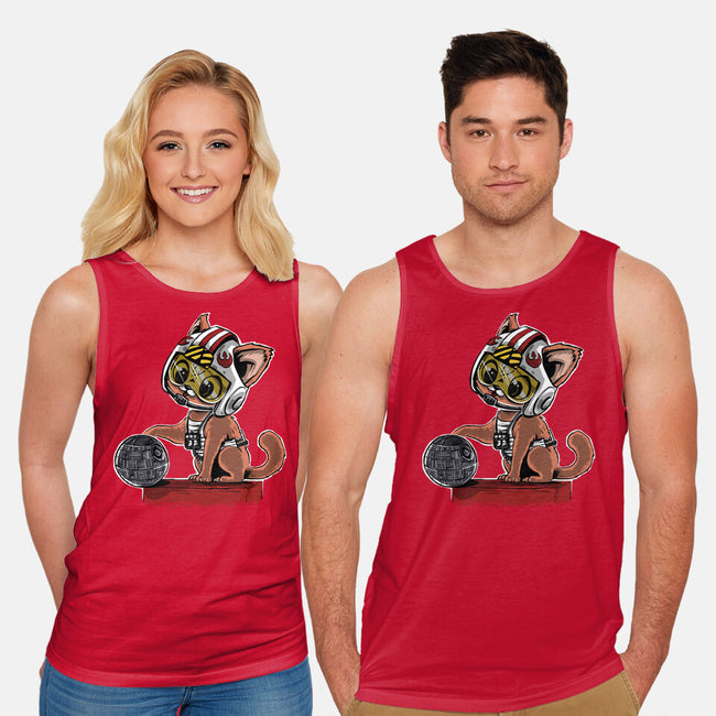 Destroying The Death Star-Unisex-Basic-Tank-zascanauta