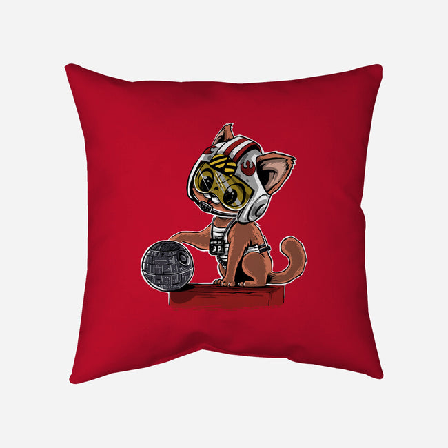 Destroying The Death Star-None-Removable Cover w Insert-Throw Pillow-zascanauta