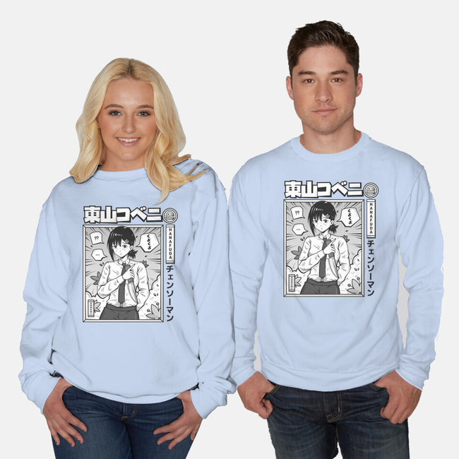 Kobeni Manga-Unisex-Crew Neck-Sweatshirt-Bear Noise