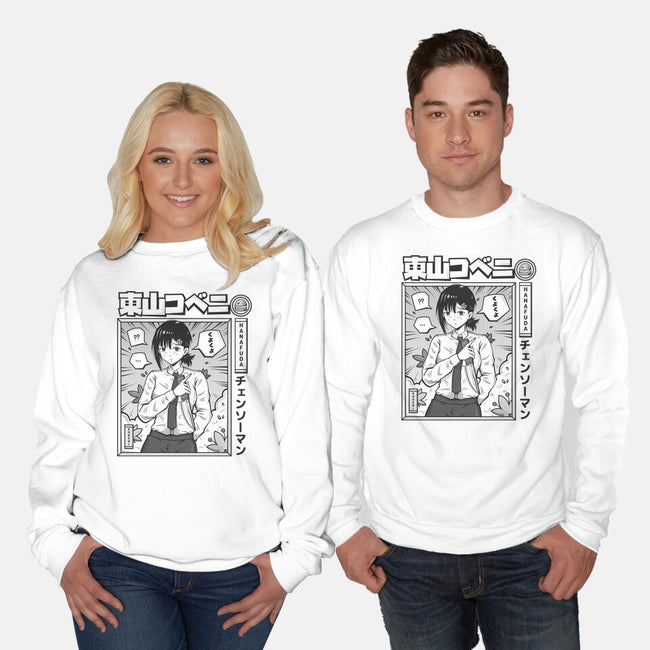 Kobeni Manga-Unisex-Crew Neck-Sweatshirt-Bear Noise