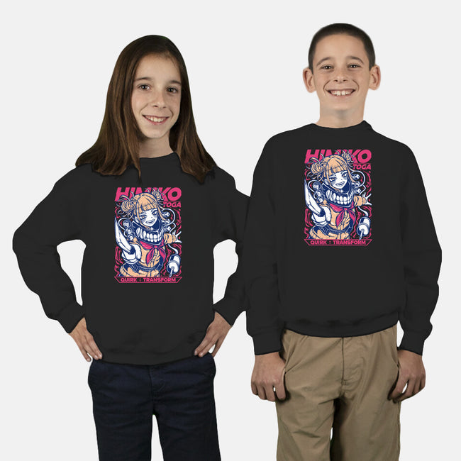 Himiko Toga-Youth-Crew Neck-Sweatshirt-Panchi Art