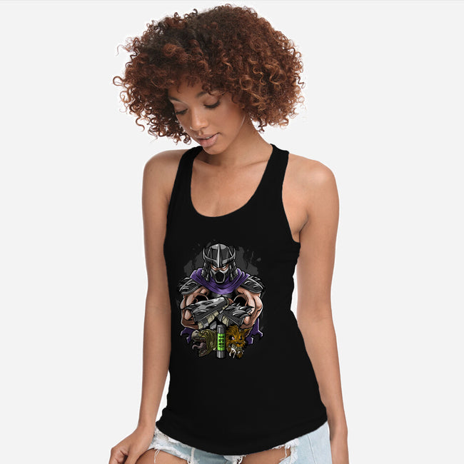 The Shredder Of Brothers-Womens-Racerback-Tank-Diego Oliver