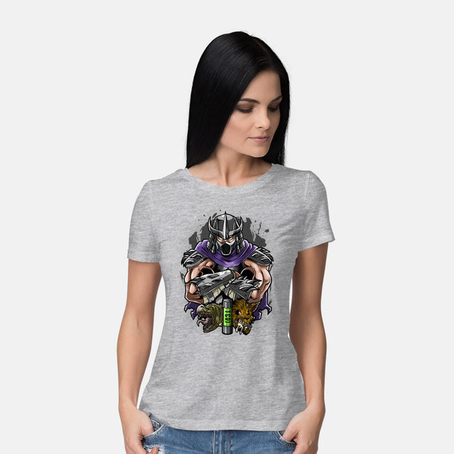 The Shredder Of Brothers-Womens-Basic-Tee-Diego Oliver