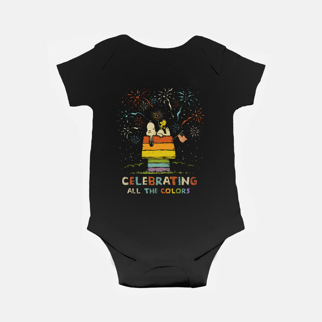 Celebrating All The Colors-Baby-Basic-Onesie-kg07