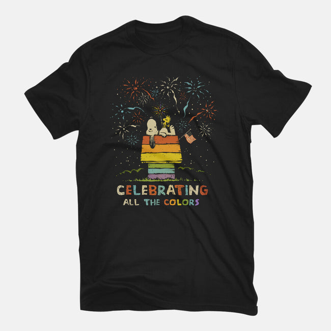 Celebrating All The Colors-Womens-Fitted-Tee-kg07