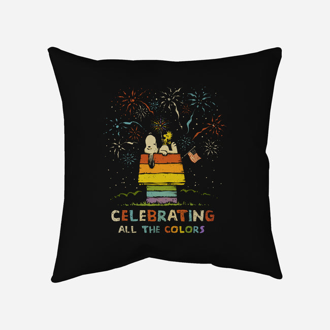 Celebrating All The Colors-None-Removable Cover w Insert-Throw Pillow-kg07