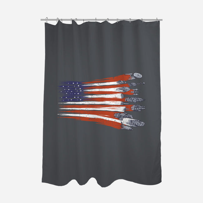 Sci-Fi Patriots-None-Polyester-Shower Curtain-kg07