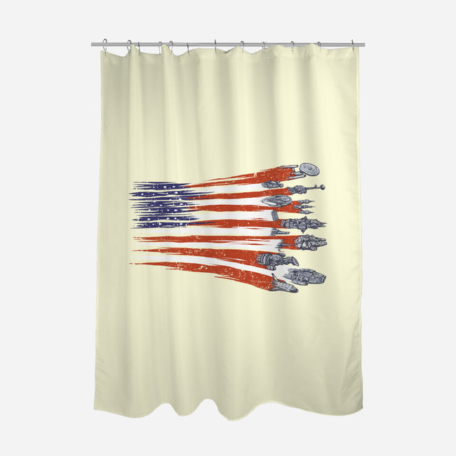 Sci-Fi Patriots-None-Polyester-Shower Curtain-kg07