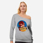 The Super Ramen-Womens-Off Shoulder-Sweatshirt-Ryuga