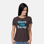 Bluer Than Blue-y-Womens-Basic-Tee-Boggs Nicolas