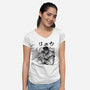 Ansatsuken Warrior-Womens-V-Neck-Tee-demonigote