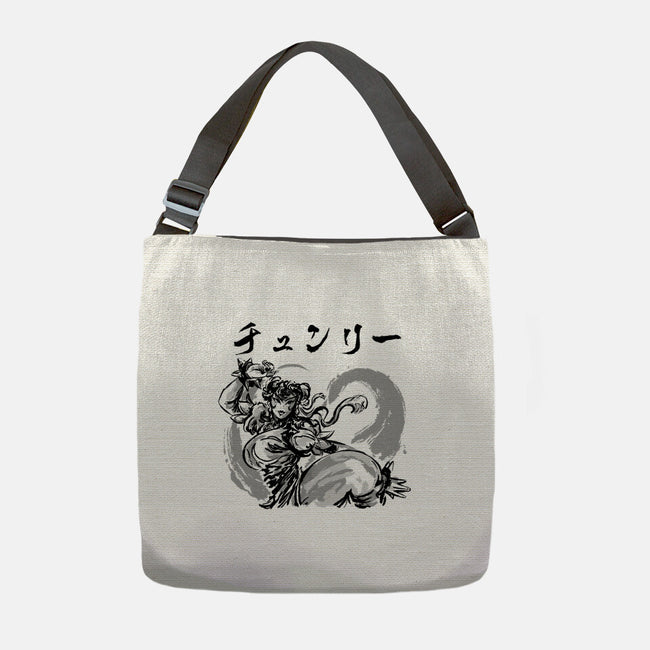 Street Fighter Sumi-e-None-Adjustable Tote-Bag-demonigote