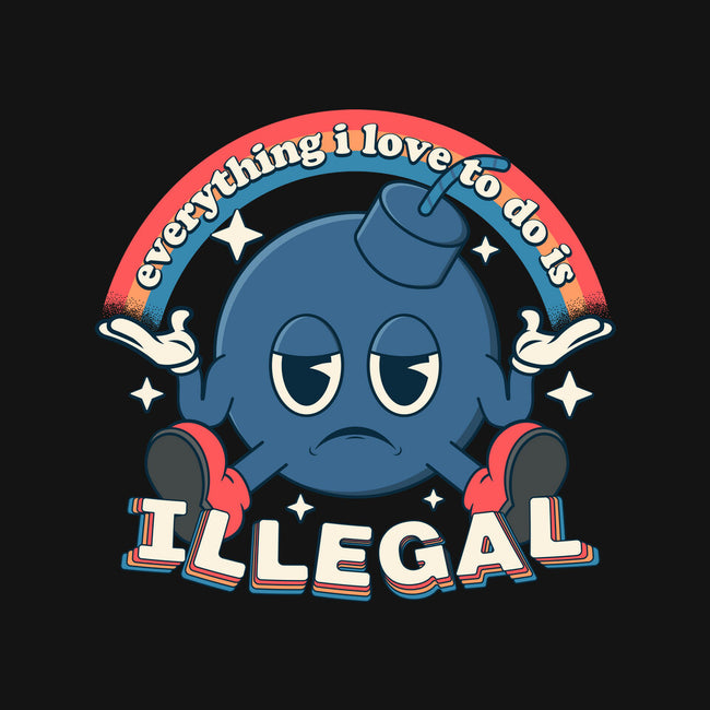 Everything I Love Is Illegal-Unisex-Kitchen-Apron-RoboMega