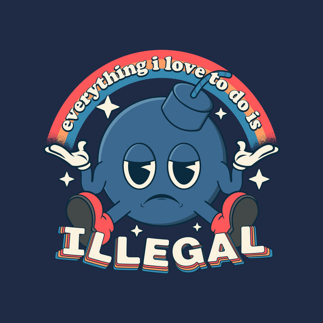 Everything I Love Is Illegal-None-Polyester-Shower Curtain-RoboMega