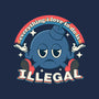 Everything I Love Is Illegal-None-Polyester-Shower Curtain-RoboMega