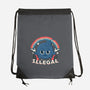 Everything I Love Is Illegal-None-Drawstring-Bag-RoboMega
