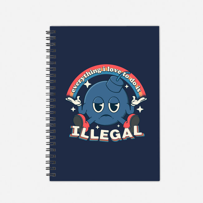 Everything I Love Is Illegal-None-Dot Grid-Notebook-RoboMega