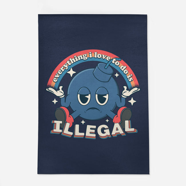 Everything I Love Is Illegal-None-Indoor-Rug-RoboMega