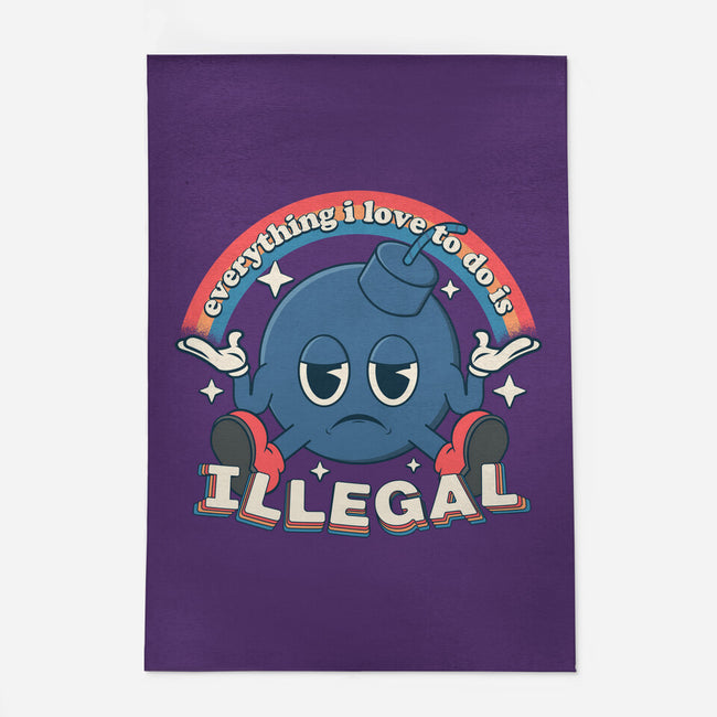 Everything I Love Is Illegal-None-Indoor-Rug-RoboMega