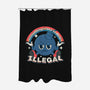 Everything I Love Is Illegal-None-Polyester-Shower Curtain-RoboMega