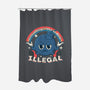 Everything I Love Is Illegal-None-Polyester-Shower Curtain-RoboMega