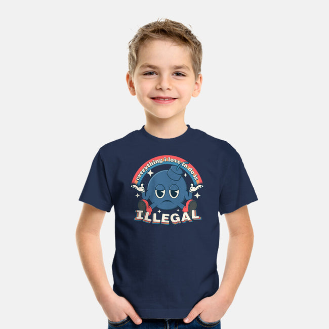 Everything I Love Is Illegal-Youth-Basic-Tee-RoboMega