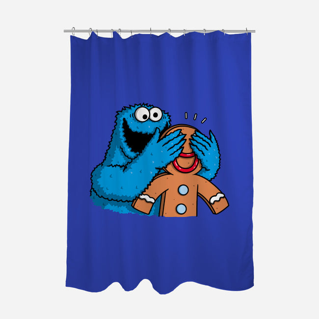 Monstrous Surprise-None-Polyester-Shower Curtain-Raffiti