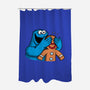 Monstrous Surprise-None-Polyester-Shower Curtain-Raffiti
