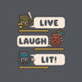 Live Laugh Lit-Dog-Adjustable-Pet Collar-Weird & Punderful