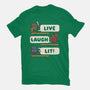 Live Laugh Lit-Mens-Heavyweight-Tee-Weird & Punderful